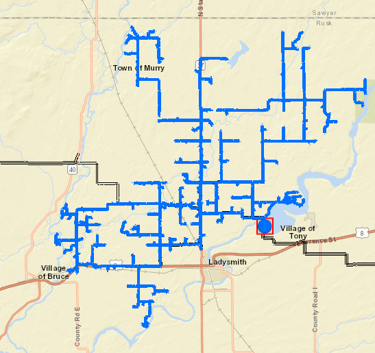 map of outage