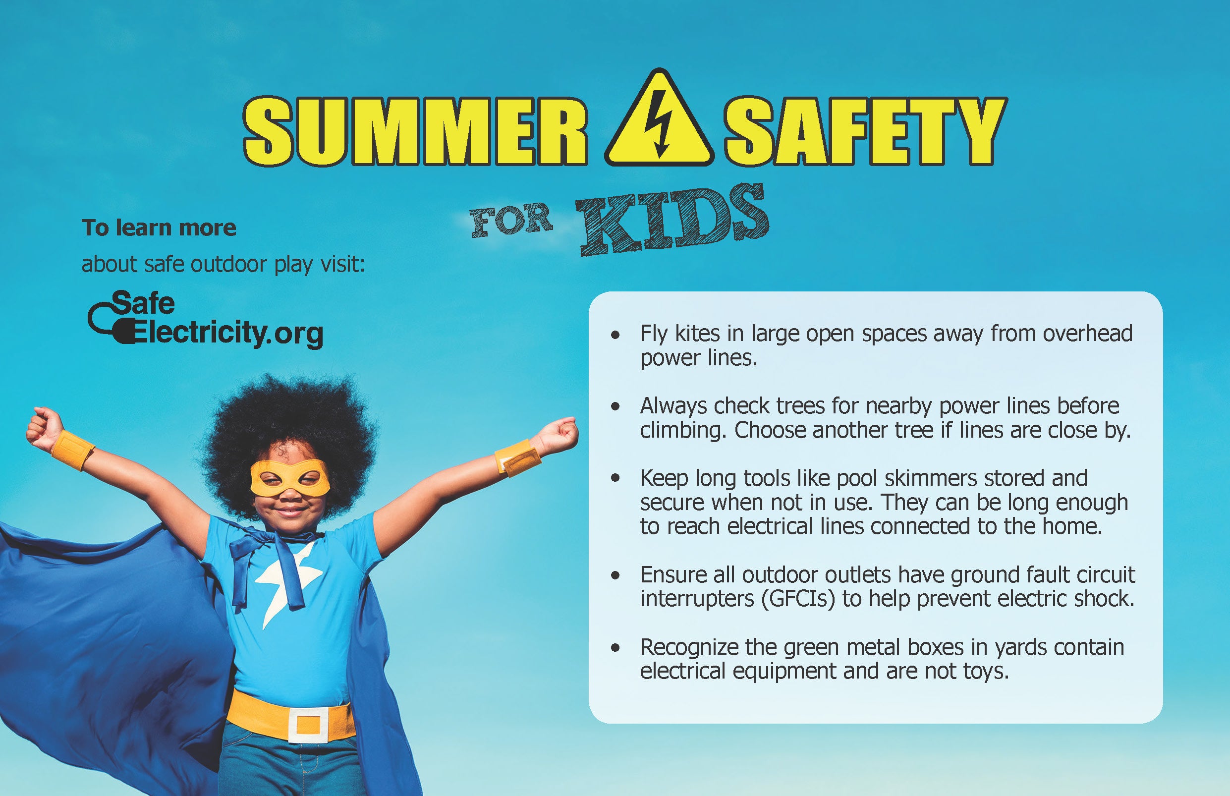 Summer Safety for Kids Outside